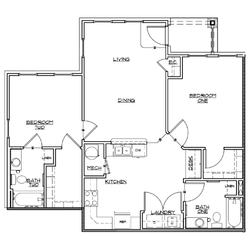 The Village at Winding Road I | 2 Bed, 2 Bath