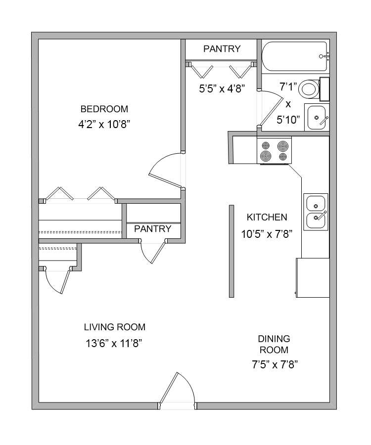 Ironton Estates | 1 Bed, 1 Bath