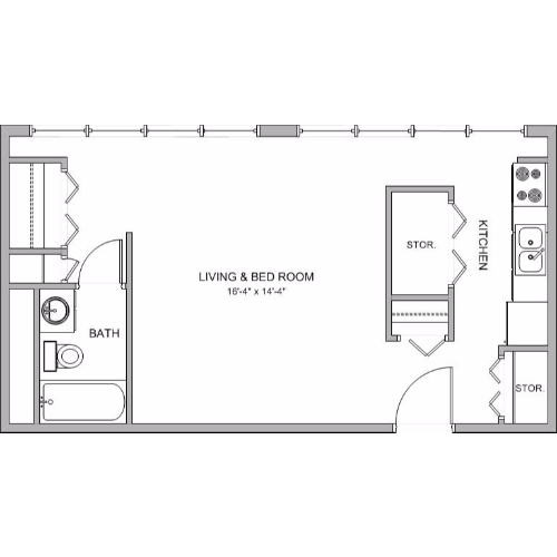 Parkview Place ApartmentsStudio Parkview Place Apartments | Studio
