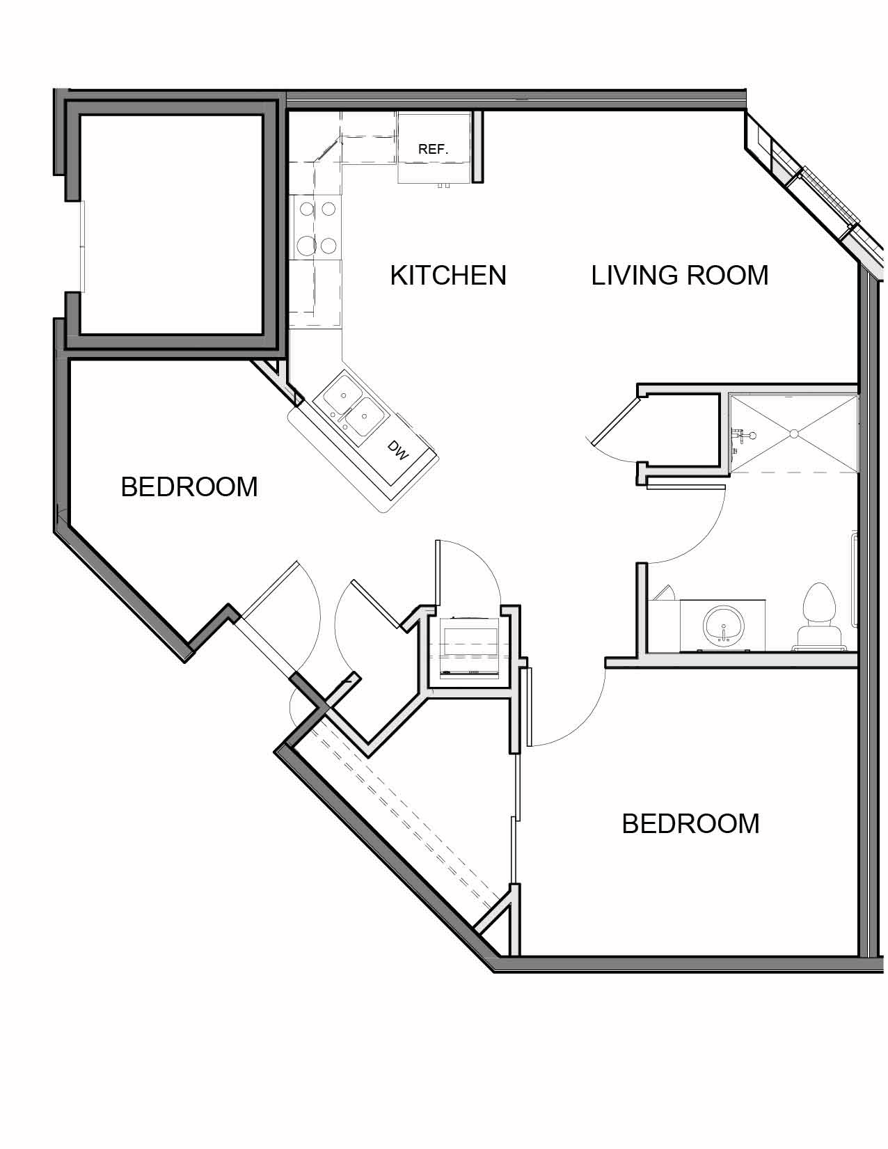 Campbell Place | 2 Bed, 1 Bath