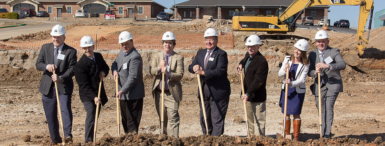 More than 50 community members attended the Memorial Hills Groundbreaking, which included a brief program with remarks by Kevin Parker, President of Parker Development, Fred Osborn, President of Joplin Re-Development Corporation, Lane Roberts, Former Chief Police of Joplin Police Department, and Robert O’Brian, President of the Joplin Area Chamber of Commerce.