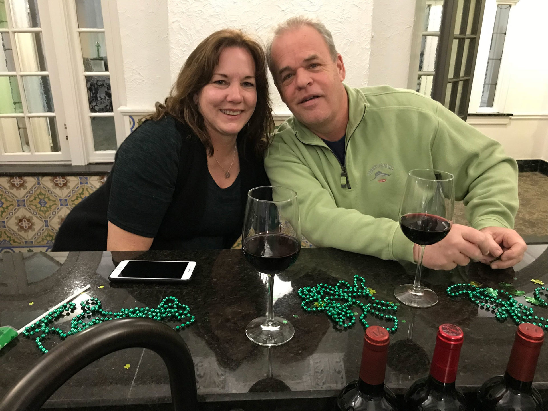 The Residences at Forest Park Hotel residents celebrate St. Patrick's Day in their loft apartment community.