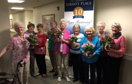 On Monday, October 1, the Residences at Liberty Place, a Fairway Management senior community in Liberty, Missouri, celebrated the community’s 10th anniversary of being open.