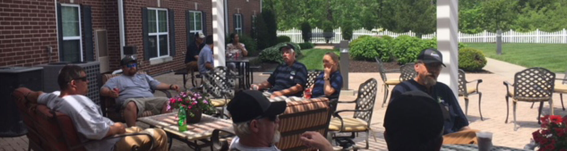 The Fairway Management Western Region Team socializes at their 2019 cookout. On May 15, the Fairway Management Western Region Team held their 2019 cookout at the Residences at Liberty Place