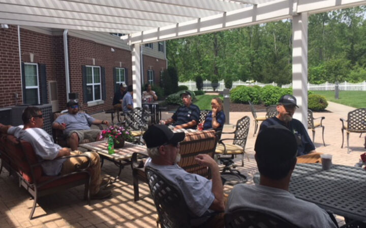 The Fairway Management Western Region Team socializes at their 2019 cookout. On May 15, the Fairway Management Western Region Team held their 2019 cookout at the Residences at Liberty Place