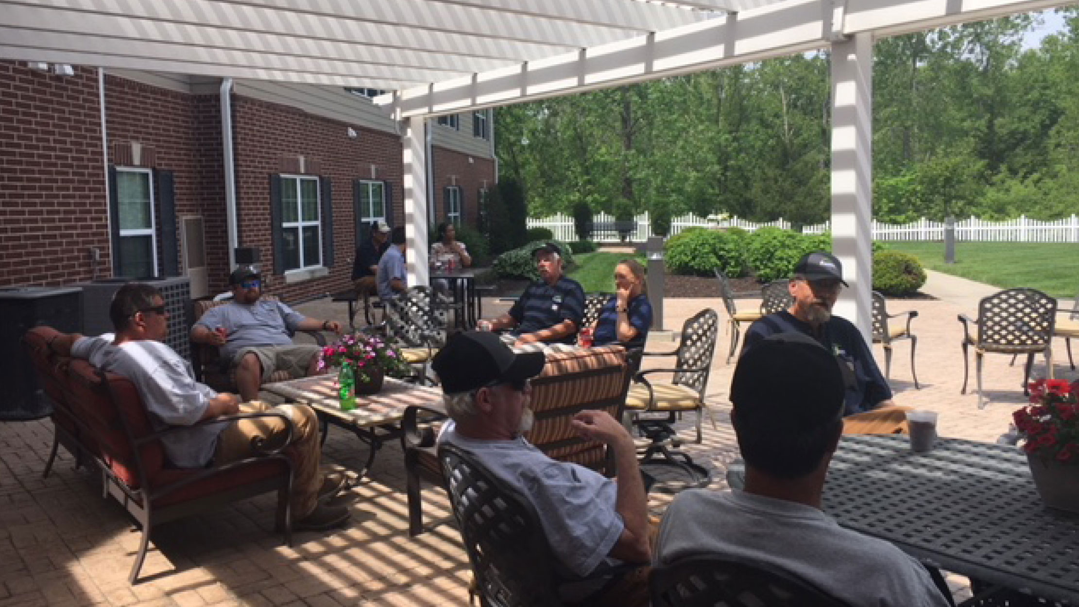 The Fairway Management Western Region Team socializes at their 2019 cookout. On May 15, the Fairway Management Western Region Team held their 2019 cookout at the Residences at Liberty Place