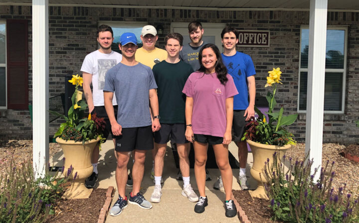 During the second day of intern orientation, the Altanta, Georgia and Columbia, Missouri interns both spent time volunteering at a unit turn at a nearby Fairway Management community.