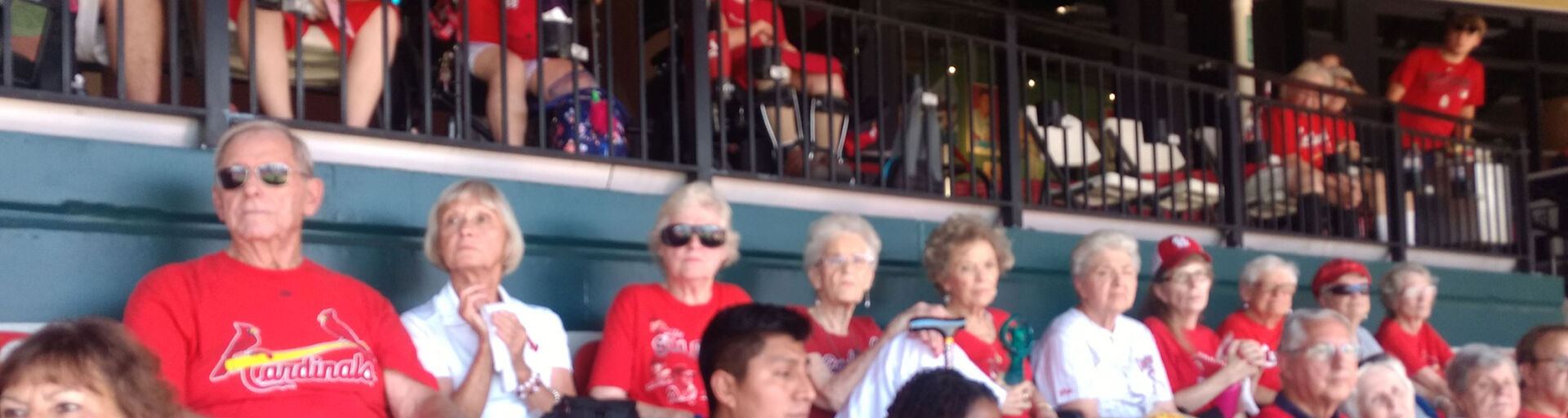 Wyndham Park residents enjoy their time at the Cardinals game.