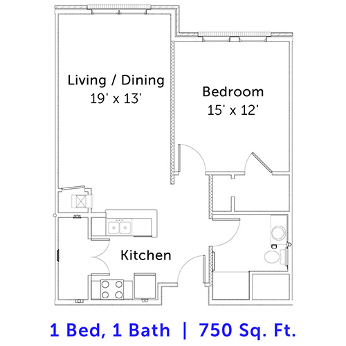 Azalea Senior Village | 1 Bed, 1 Bath