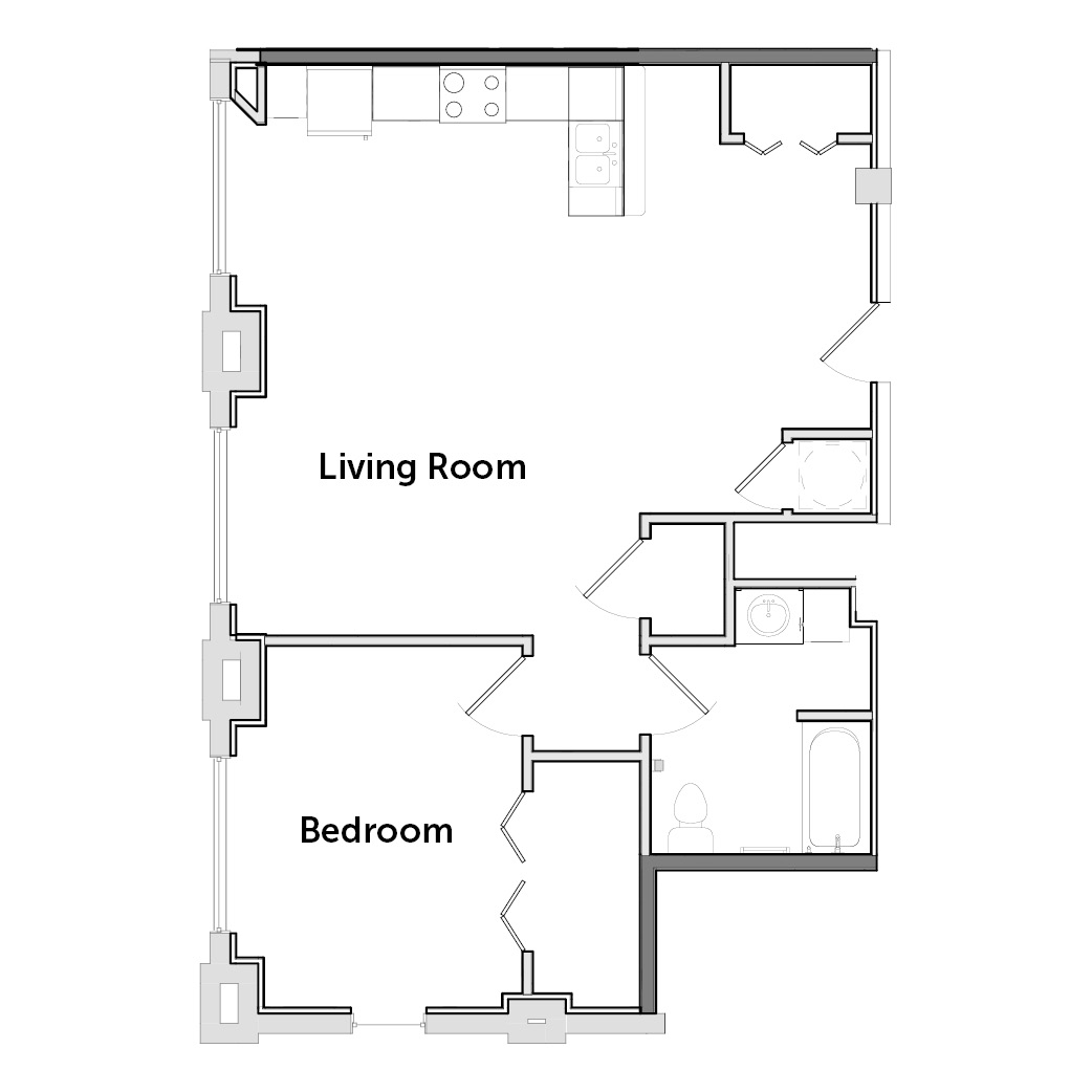 1912 Bunn Building | 1 Bed, 1 Bath