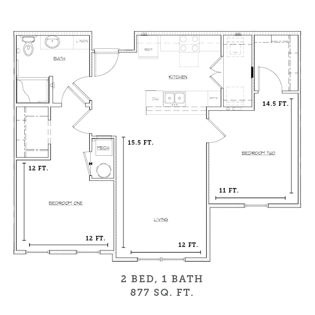 Vinings Senior Village | 2 Bed, 1 Bath