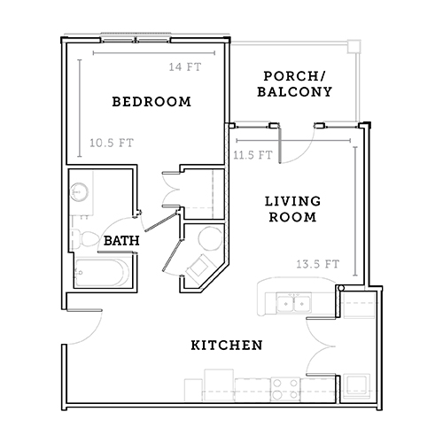 Sutton Terrace | 1 Bed, 1 Bath (1)