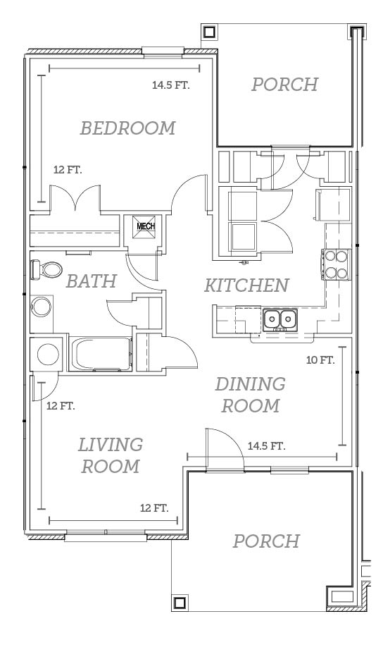 Cottages at Baynes Creek | 1 Bed, 1 Bath