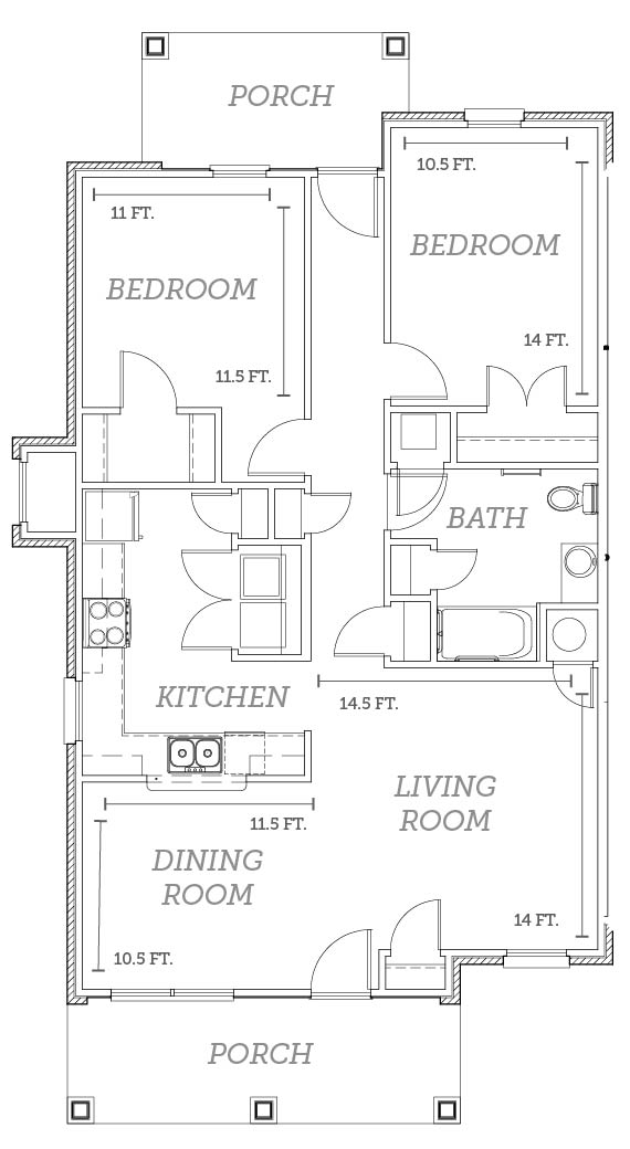 Cottages at Baynes Creek | 2 Bed, 1 Bath