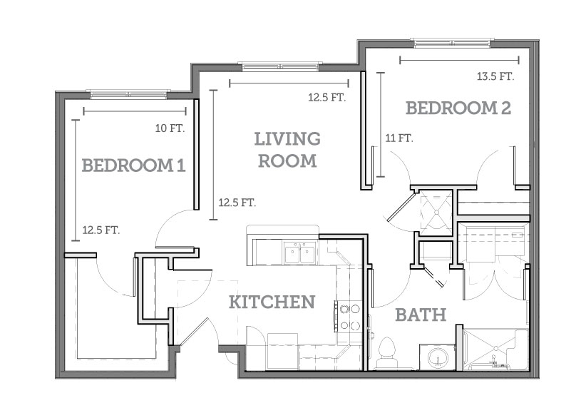 Forest Station | 2 Bed, 1 Bath