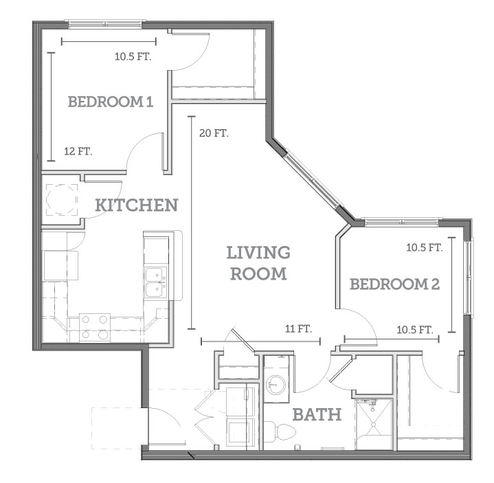 Forest Station | 2 Bed, 1 Bath