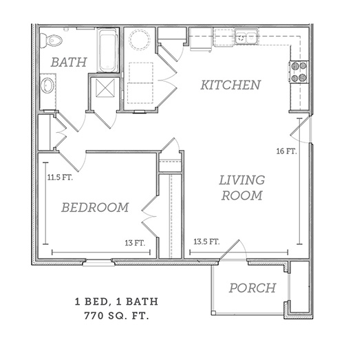 Peaks of Dawson | 1 Bed, 1 Bath