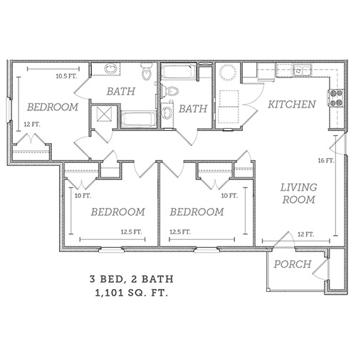 Peaks of Dawson | 3 Bed, 2 Bath